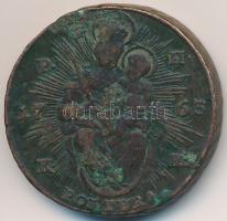 1763. PH-KM Poltura Cu "Mária Terézia" T:3 patina
Huszár: 1751., Unger III.: 1270.c