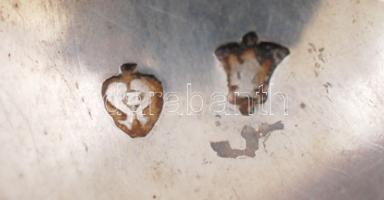 Ezüst(Ag) mokkás kanalak, gravírozással, jelzettek, 6 db, 99 g /
6 silver spoons, 99 g