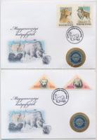 1967. 5Ft "Magyarországi Kutyafajták" érmés bélyeges boríték alkalmi bélyegzővel (4x) klf ...