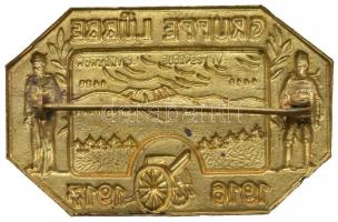 Osztrák-Magyar Monarchia 1917. "Lübbe csapat 1916-1917" tombak sapkajelvény (30x47mm) T:2
...