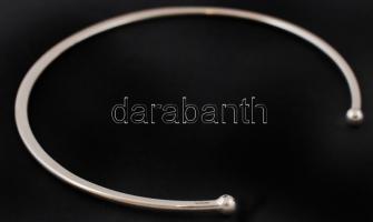 Agatha ezüst(Ag) nyakpánt, jelzett, 40 g