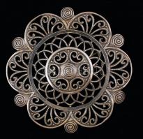 WMF ezüst(Ag) virág alakú bross, jelzett, 9,4 g / silver brooch, 9,4 g