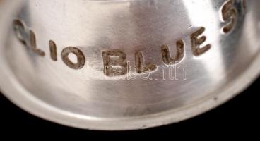 Clio Blue ezüst(Ag) gyűrű halakkal díszítve, jelzett, méret: 50, 12,3 g /
Clio blue silver ring, siz...