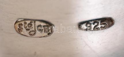 Clio Blue ezüst(Ag) gyűrű halakkal díszítve, jelzett, méret: 50, 12,3 g /
Clio blue silver ring, siz...