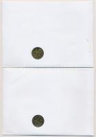 1972. 2Ft "Herendi Porcelán" érmés bélyeges boríték alkalmi bélyegzővel (2x) klf bélyegvar...