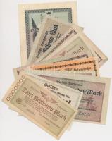Németország / Weimari Köztársaság 1923-1924. 11db "Birodalmi Vasút" bankjegy T:vegyes Germany / Weimar Republic 1923-1924. 11pcs of "Deutsche Reichsbahn" banknotes C:mixed