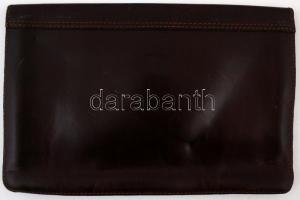 Marhabőr irattartó táska, kulcs nélkül, belül kis hiánnyal, egyébként jó állapotban