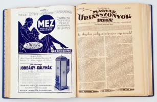 1931 Magyar Úriasszonyok Lapja fél évfolyam igényes kötésben