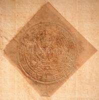 1810 Rudnay Sándor hercegprímás aláírása saját nyomott levélpapírján kiadott okmányon