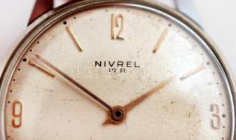 Nivrel anti magnetic, mechanikus, acéltokos svájci karóra. Jól működik / Swiss watch