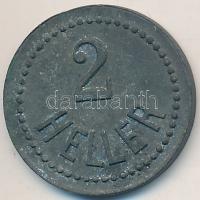 Ausztria / Grödig hadifogolytábor ~1914. 2h Zn T:2,2- Austria / Grödig P.O.W. camp ~1914. 2 Heller Zn C:XF,VF