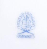 Herendi  Viktória kosár, restaurált, kézzel festett, jelzett, m:21 cm, h:26 cm