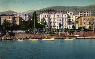 Abbazia, villas, port, Stand hotel, Divald & Monostory