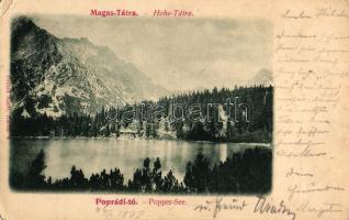 1899 Tátra, Poprádi tó; Divald Adolf / lake (EK)