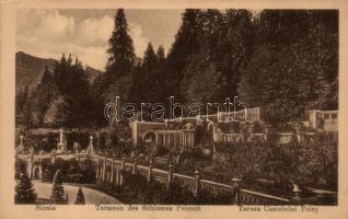 Sinaia, Terassen des Schlosses Pelesch / Terraces of the castle (fa)