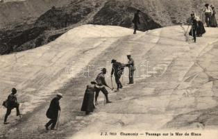 Chamonix, Passage sur la Mer de Glace