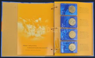 Ausztrália 2000. "Sydney Olimpia" Al-Zn-Br 28klf emlékérem, mind tanúsítvánnyal, leírással...