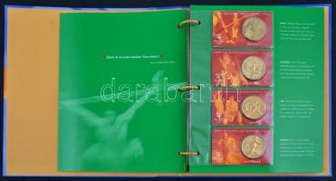 Ausztrália 2000. "Sydney Olimpia" Al-Zn-Br 28klf emlékérem, mind tanúsítvánnyal, leírással...