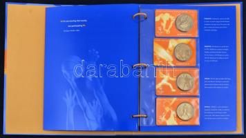 Ausztrália 2000. "Sydney Olimpia" Al-Zn-Br 28klf emlékérem, mind tanúsítvánnyal, leírással...