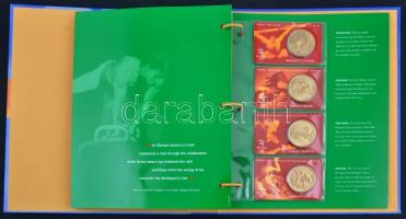 Ausztrália 2000. "Sydney Olimpia" Al-Zn-Br 28klf emlékérem, mind tanúsítvánnyal, leírással...