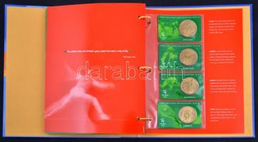 Ausztrália 2000. "Sydney Olimpia" Al-Zn-Br 28klf emlékérem, mind tanúsítvánnyal, leírással...