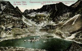 Tátra, Tengerszem-csúcs, Békás tó / mountain peak, lake, Divald