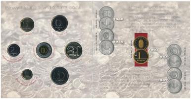 2008. 1Ft-100Ft 7xklf darabos forgalmi sor "Búcsú az egy- és kétforintostól" dísztokos szettben T:BU