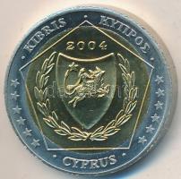 Ciprus 2004. 2€ próbaveret T:BU
Cyprus 2004, 2 Euro trial strike C:BU