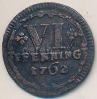 Német Államok / Munster 1762. 6pf Cu T:2-
German States / Munster 1762. 6 Pfenning Cu C:VF