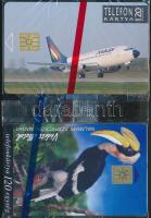 1992-98 MALÉV telefonkártya, bontatlan, 120 egység,+ Védett állatok, telefonkártya, bontatlan, 120 egység