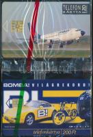 1992 MALÉV telefonkártya, bontatlan, 120 egység,+ Bomba, telefonkártya, bontatlan, 200Ft.-