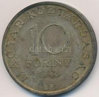 1948. 10Ft Ag "Széchenyi" T:2- patina
Adamo EM2