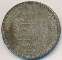 1935. 2P Ag "Rákóczi" T:2- patina
Adamo P7.2