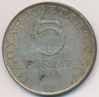 1948. 5Ft Ag "Petőfi" T:2- patina