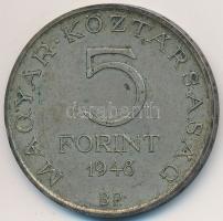 1948. 5Ft Ag "Petőfi" T:2- patina