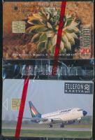 1992-95 MALÉV telefonkártya, bontatlan, 120 egység+ Általános Értékforgalmi Bank Rt. telefonkártya, bontatlan, 20 egység