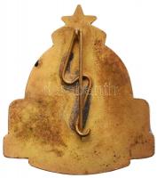 ~1960. "FAÜ (Fővárosi Autóbusz Üzem) Törzsgárda" zománcozott fém jelvény T:2