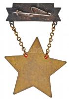 ~1950. "Szakma Kiváló Dolgozója Könnyűipar" zománcozott fém kitüntetés, sorszámozott T:2