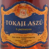 1999 Tokaji 6 puttonyos aszú, Soltész Miklós Olaszliszka, bontatlan palack, 0,5 l