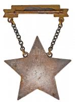 1953. "Sztahanovista" zománcozott fém kitüntetés T:2-