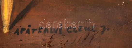 Apátfalvi jelzéssel: Szobabelső, olaj, vászon, 75×100 cm