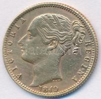 Nagy-Britannia 1849. "Viktória királynő / Hanoverbe" sárgaréz játék zseton T:2- Great Britain 1849. "Queen Victoria / To Hanover" Brass gaming token C:VF