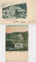 Baden - 2 old postcards