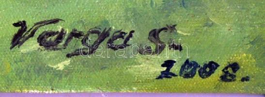 Varga jelzéssel: Szinyei Merse után: Majális, olaj, vászon, 53,5×74 cm