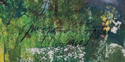 Olvashatatlan jelzéssel: Nonfiguratív I-IV., olaj, karton, különböző méretben, összesen 4 db