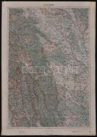 cca 1900 Katonai térképek: Magyarország: 5 db. Debrecen, Miskolc, Pápa, Letenye, Sopron / cca 1910 M...