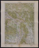 cca 1900 Felvidék katonai térképek: Lőcse, Kassa, Besztercebánya, Trencsén, Losonc 5 db / cca 1910 Military maps from Northern Hungary 40x60 cm