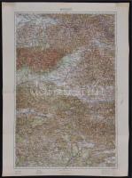 cca 1900 Felvidék katonai térképek: Lőcse, Kassa, Besztercebánya, Trencsén, Losonc 5 db / cca 1910 M...