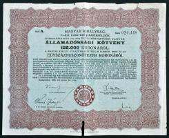 Budapest 1917. "Hadsegítési és Népjóléti nyereménykölcsön" nyereménykötvény 40K-ról, szára...