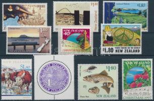 10 diff stamps, 10 db klf bélyeg, főleg záróértékek és öntapadós bélyeg